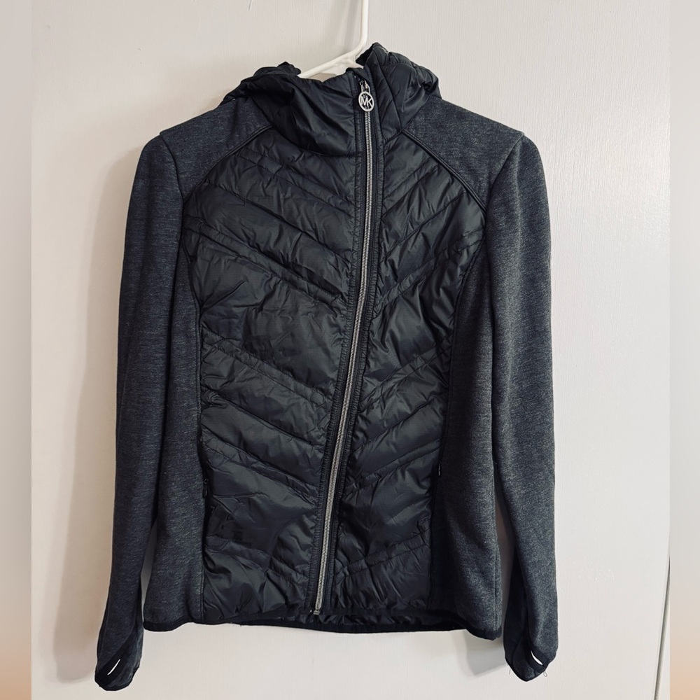 MICHAEL Michael Kors Gray Puffer Jacket Size Small